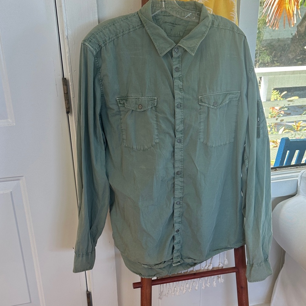 Calvin Klein Jeans Teal Shirt